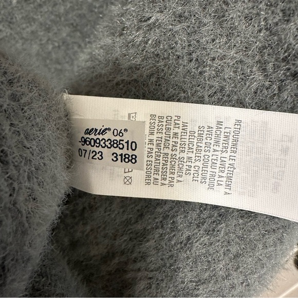 Aerie Cowl Neck Oversized Green Sweater Size Medium - Picture 5 of 5